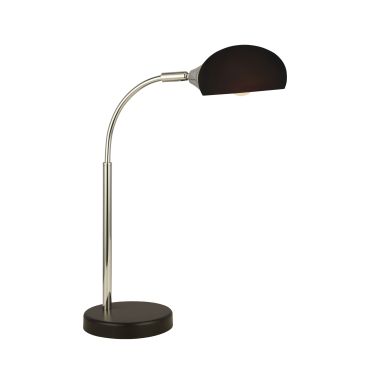 Searchlight Astro - tafellamp - 15 x 49 cm - zwart en chroom