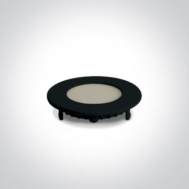 ONE Light Round Recessed Panels CCT V - inbouwspot - Ø 85 mm, Ø 70 mm inbouwmaat - 3W LED incl. - zwart - instelbare lichtkleur