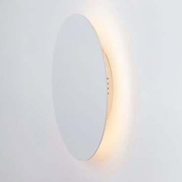 Nova Luce Cyrcle - wandlamp - Ø 22 x 3,2 cm - 12W LED incl. - zandwit