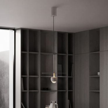 Nova Luce Edem - hanglamp - Ø 30 x 217 cm - 8W LED incl. - beige