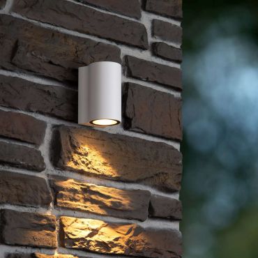 Lucide Akra - buiten wandverlichting - 5,5 x 6,5 x 10 cm -  6W LED incl. - IP54 - wit