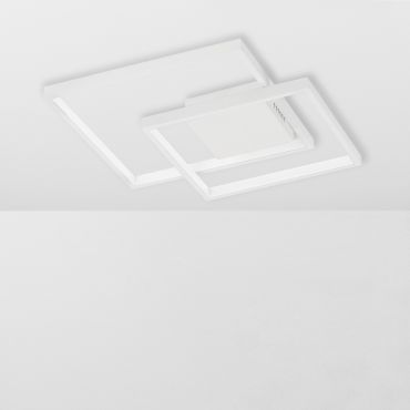 Nova Luce Porto - plafondverlichting - 42,5 x 42,5 x 6 cm - 30W dimbare LED incl. - zandwit