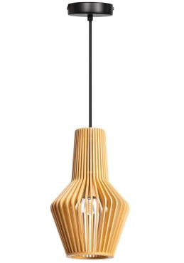 ETH Tess - hanglamp - Ø 20 x 200 cm - lichtbruin