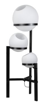 ETH Orb Opal - vloerlamp - Ø 40 x 140 cm - zwart en wit
