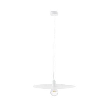 Faro Plat - hanglamp - Ø 50 cm - mat wit