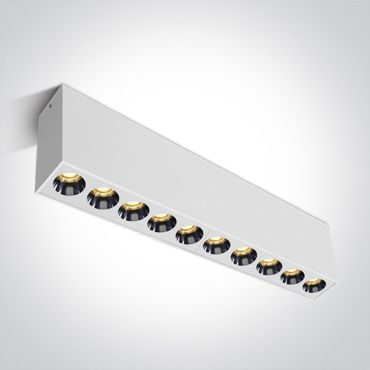 ONE Light Dark Light Ceiling Lights - plafondverlichting - 27,3 x 3,7 x 8,3 cm - 24W LED incl. - wit