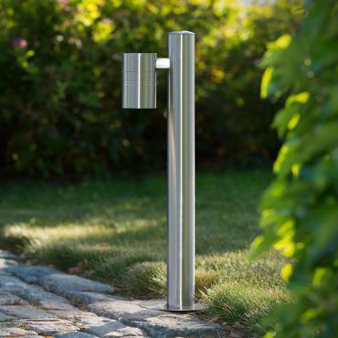 Lucide Arne - tuinpaal - 50 cm - 5W LED incl. - IP44 - satijn chroom