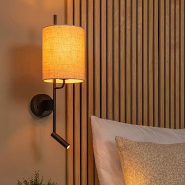Lucide Magic - wandlamp met USB oplaadpunt - 30 x 18 x 58 cm - 3W LED incl. - wit