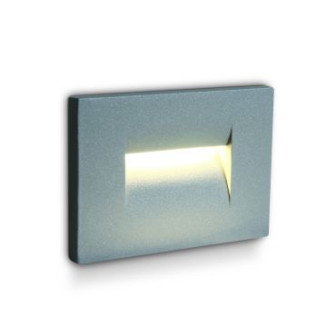 ONE Light Outdoor Dark Light - buiten wandverlichting - 10,7 x 6,5 x 7,5 cm - 3,6W LED incl. - IP65 - grijs
