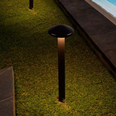 Nova Luce Nemo - tuinpaal - Ø 11 x 40 cm - 5W LED incl. - IP65 - donker antraciet