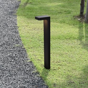 Nova Luce Poet - tuinpaal - 13,5 x 65 x 10 cm - 8W LED incl. - IP65 - donker antraciet