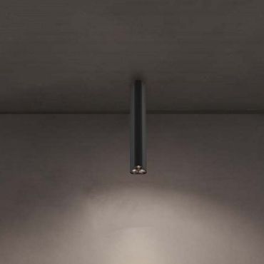 Nova Luce Etho - plafondlamp - 5 x 30,5 x 5 cm - 6W LED incl. - zandzwart
