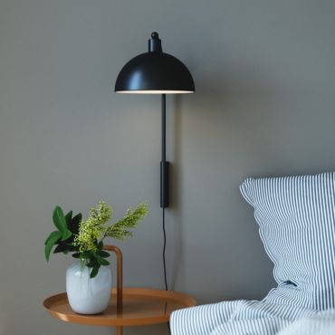 Nordlux Ellen - wandverlichting met schakelaar - 26 x 26 x 43 cm - zwart