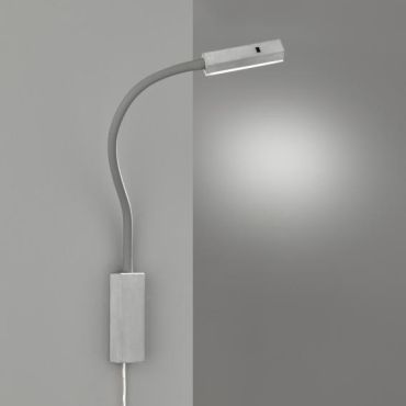 Fischer &amp; Honsel Raik - wandverlichting met gebarencontrole - 4 x 4 x 57 cm - 5W LED incl. - grijs