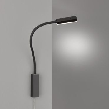 Fischer &amp; Honsel Raik - wandverlichting met gebarencontrole - 4 x 4 x 57 cm - 5W LED incl. - mat zwart