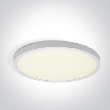 ONE Light Plafo - plafondverlichting - Ø 50 x 2,7 cm - 40W LED incl. - wit