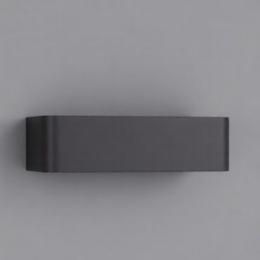 Nova Luce Videno - buiten wandverlichting - 20 x 5,5 x 10,3 cm - 10W LED incl. - IP65 - donker antraciet