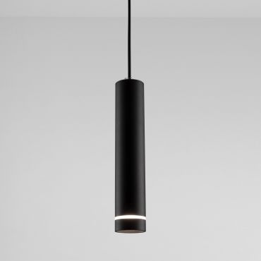 Nova Luce Esca - hanglamp - Ø 6 x 150 cm - zandzwart