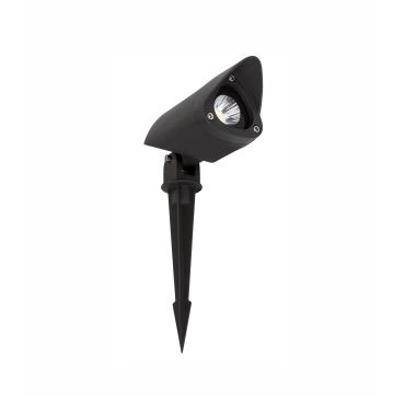 Nova Luce Inside - grondspot op piek - 24 cm - 7W LED incl. - IP65 - zwart