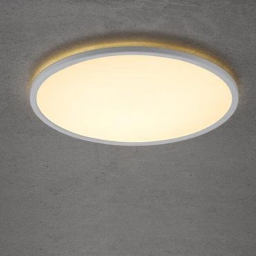 Nordlux Smart Oja - plafondverlichting - slimme verlichting - Ø 60 x 2,3 cm - 30W LED incl. - 2700K-6500K - wit