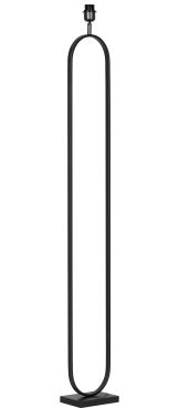 Searchlight - vloerlamp voet - 30 x 15 x 142 cm - mat zwart