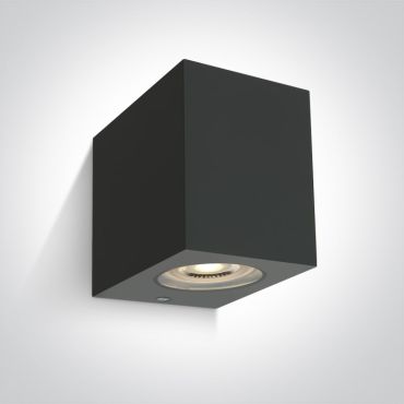 ONE Light GU10 Outdoor Cube Lights - buiten wandverlichting - 7 x 9 x 9 cm - IP65 - antraciet