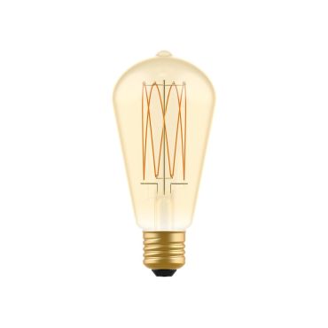Creative Cables LED filament lamp - Ø 6,4 x 14,9 cm - E27 - 7W dimbaar - 2700K - amber