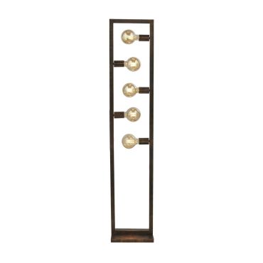 Searchlight Oblong - vloerlamp - 15 x 160 cm - rustiek bruin