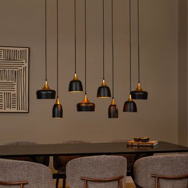 Lucide Chayanne - hanglamp - 125 x 35 x 156,5 cm - zwart
