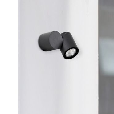 Nova Luce Focus - opbouwspot - 6 x 11,5 x 9,5 cm - IP54 - zwart