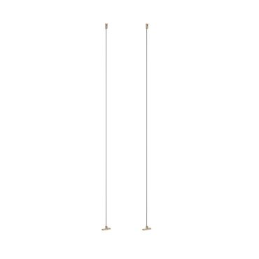 Lucide Linial - magnetisch railsysteem - ophangkabelset - 5 x 1,4 x 200 cm - champagne