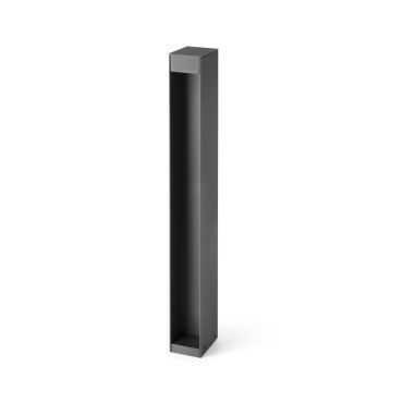 Faro Cerler - tuinpaal - 9 x 60 cm - 9W LED incl. - IP65 - donkergrijs