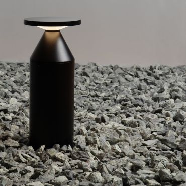 Nova Luce Neve - tuinpaal - Ø 13 x 30 cm - 11W LED incl. - IP65 - zandzwart