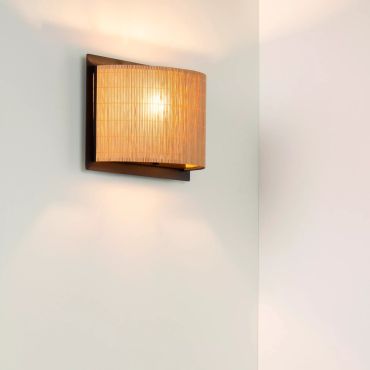 Lucide Magius - wandverlichting - 29 x 15,5 x 22 cm - lichtbruin en zwart