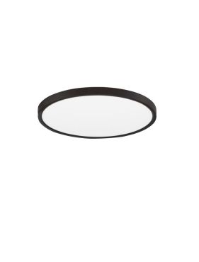 Nova Luce Dixie CCT - plafondlamp - Ø 40 x 2,5 cm - 36W LED incl. - zandzwart