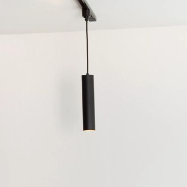Lucide Track Floris Hanglamp - 1-fase Railsysteem - Ø 5,6 x 155 cm - Zwart