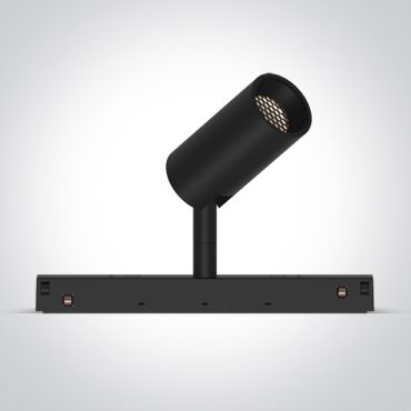 ONE Light magnetisch railsysteem MINI, MIDI &amp; MAXI - railspot - Ø 4,3 x 8,6 cm - 8W LED incl. - zwart - CCT