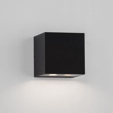 Nova Luce Rob - buiten wandverlichting - 12 x 12 x 12 cm - 11W LED incl. - IP54 - zandzwart