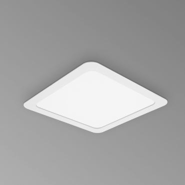 Century Italia P-Quadro CCT - inbouwspot - 120 x 120 mm, 105 x  105 mm inbouwmaat - 6W LED incl. - wit