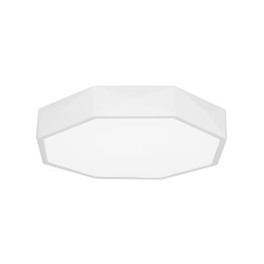 Nova Luce Eben - plafondverlichting - Ø 40 x 6 cm - 24W LED incl. - zandwit en mat wit