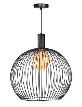 ETH Wire - hanglamp - Ø 60 x 178 cm - zwart