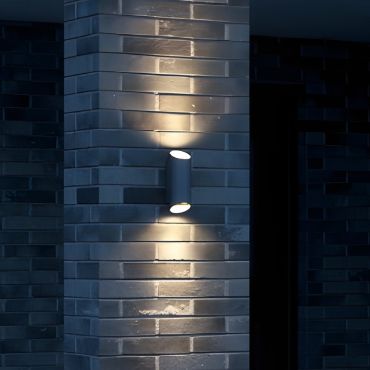 Nordlux Nico - buiten wandlamp - 9,5 x 7,7 x 23,5 cm - IP54 - grijs