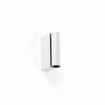 Faro Cronos - bedlamp - 8 x 12,1 x 3 cm - 4,5W LED incl. - mat wit en gestructureerd zwart