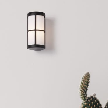 Nova Luce Stone - buiten wandverlichting - Ø 12 x 23 x 15 cm - IP54 - donker antraciet