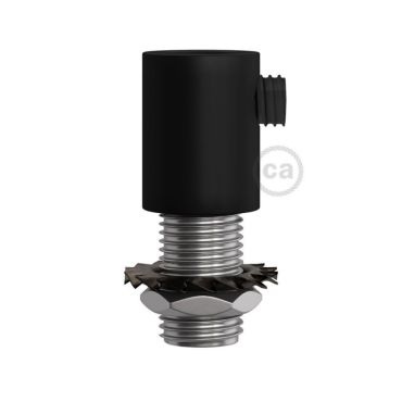 Creative Cables - snoeraanspanner - Ø 1,3 x 1,7 cm - metalen design trekontlaster - zwart