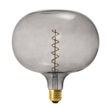 Daylight Italia Cobble LED Lamp - Ø 22 x 23,5 cm - E27 - 4,5W dimbaar - 1800K - gerookt