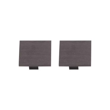Lucide Linial - magnetisch railsysteem - set van 2 eindkappen - zwart mat chroom