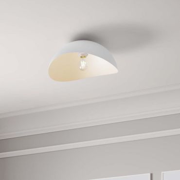 Nova Luce Opsi - plafondlamp - Ø 40 x 20 cm - zandwit