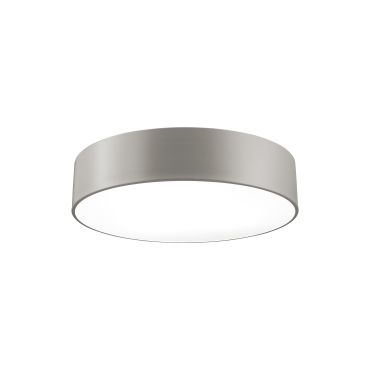 Nova Luce Finezza - plafondverlichting - Ø 50 x 12 cm - olifant grijs en mat wit