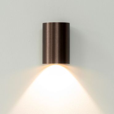 Artdelight Brody - wandlamp - Ø 7,2 x 11 cm - 4W LED incl. - IP54 -  geborsteld brons